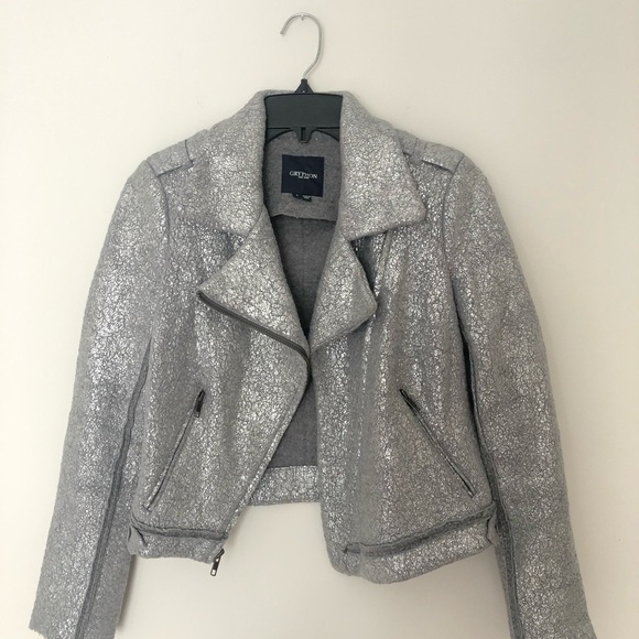 Gryphon New York silver biker jacket - Picture 4 of 16